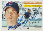 Mark Grudzielanek Signed 2005 Topps Heritage Baseball Card - Chicago Cubs #430 SP