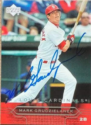 Mark Grudzielanek Signed 2005 Upper Deck Baseball Card - St Louis Cardinals #408