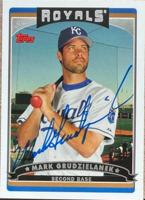 Mark Grudzielanek Signed 2006 Topps Baseball Card - Kansas City Royals #515