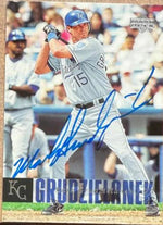 Mark Grudzielanek Signed 2006 Upper Deck Baseball Card - Kansas City Royals #645