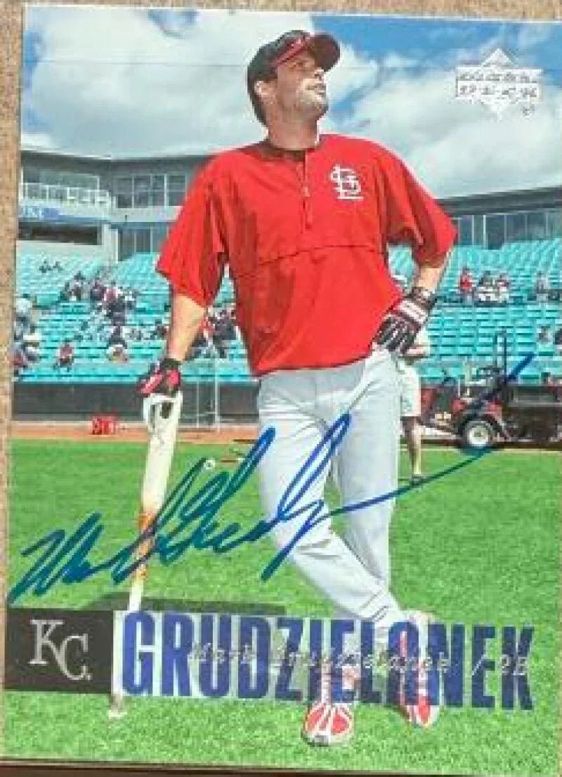 Mark Grudzielanek Signed 2006 Upper Deck Baseball Card - St Louis Cardinals #428