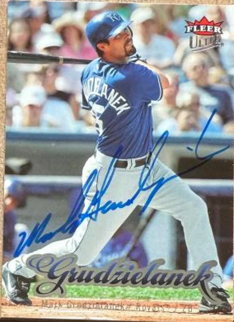 Mark Grudzielanek Signed 2007 Fleer Ultra Baseball Card - Kansas City Royals #83
