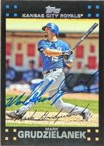 Mark Grudzielanek Signed 2007 Topps Baseball Card - Kansas City Royals #514