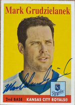 Mark Grudzielanek Signed 2007 Topps Heritage Baseball Card - Kansas City Royals #280