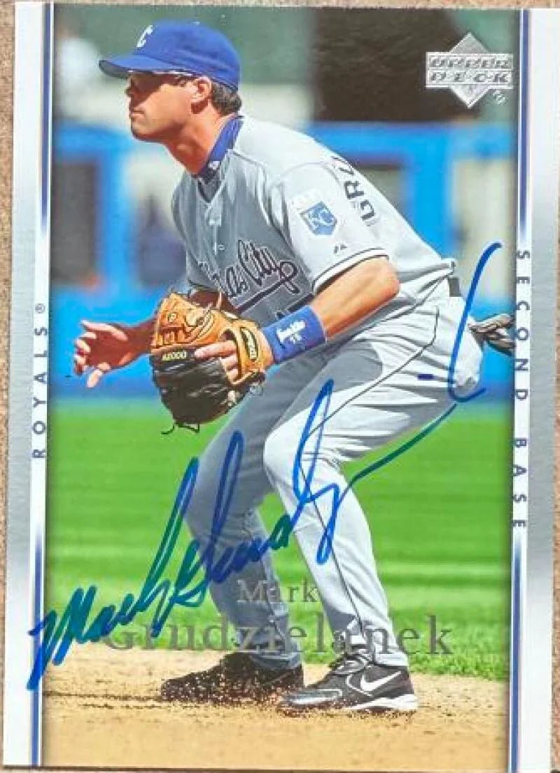 Mark Grudzielanek Signed 2007 Upper Deck Baseball Card - Kansas City Royals #125