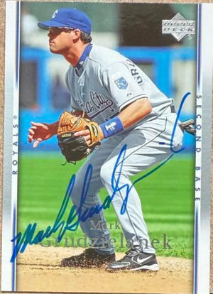 Mark Grudzielanek Signed 2007 Upper Deck Baseball Card - Kansas City Royals #125