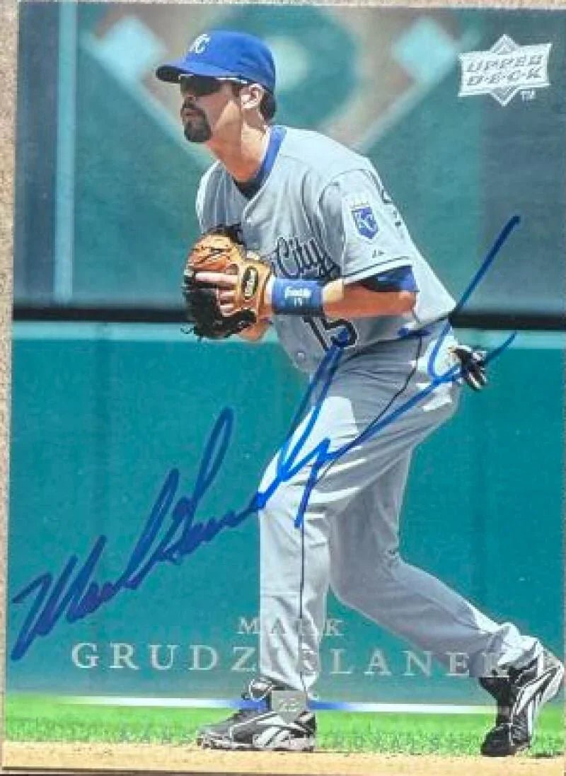 Mark Grudzielanek Signed 2008 Upper Deck Baseball Card - Kansas City Royals #257