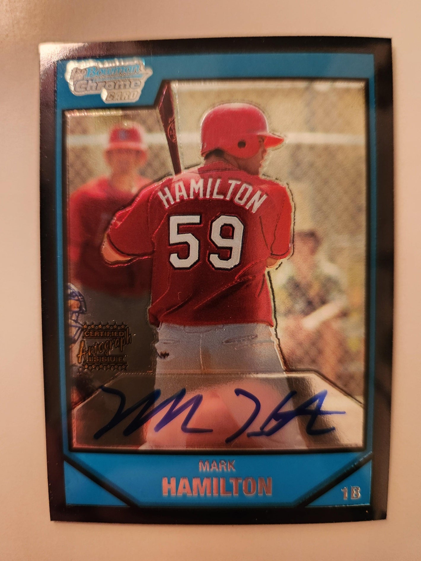 Mark Hamilton Signed 2007 Bowman Chrome Prospects Baseball Card - St Louis Cardinals #BC252 AU - PastPros