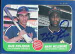 Mark McLemore Signed 1986 Fleer Baseball Card - California Angels