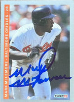 Mark McLemore Signed 1993 Fleer Baseball Card - Baltimore Orioles