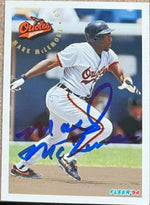 Mark McLemore Signed 1994 Fleer Baseball Card - Baltimore Orioles