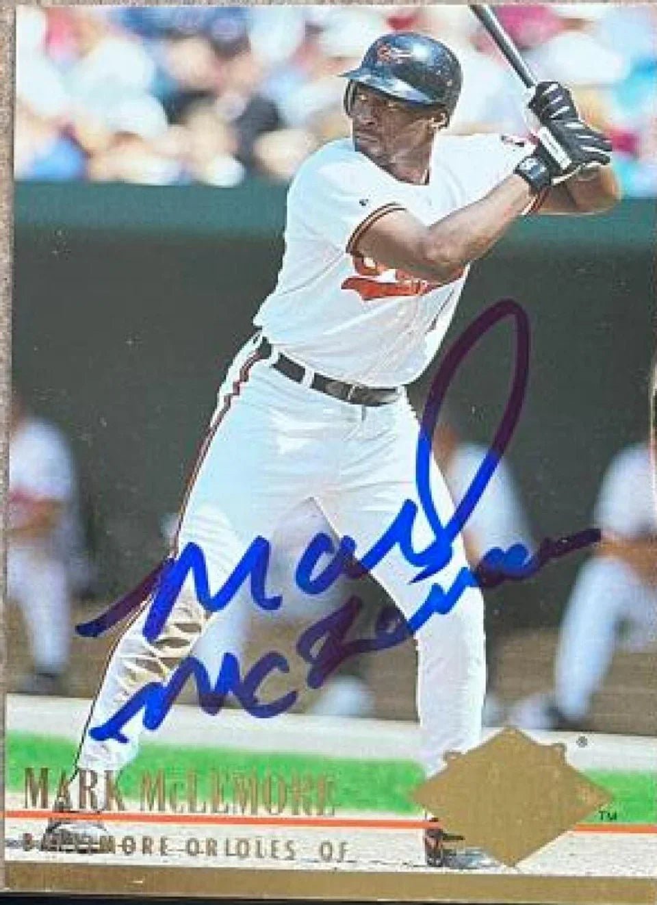 Mark McLemore Signed 1994 Fleer Ultra Baseball Card - Baltimore Orioles