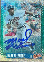 Mark McLemore Signed 1995 Score Platinum Baseball Card - Baltimore Orioles