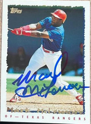 Mark McLemore Signed 1995 Topps Traded & Rookies Baseball Card - Texas Rangers
