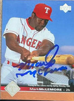 Mark McLemore Signed 1997 Upper Deck Baseball Card - Texas Rangers