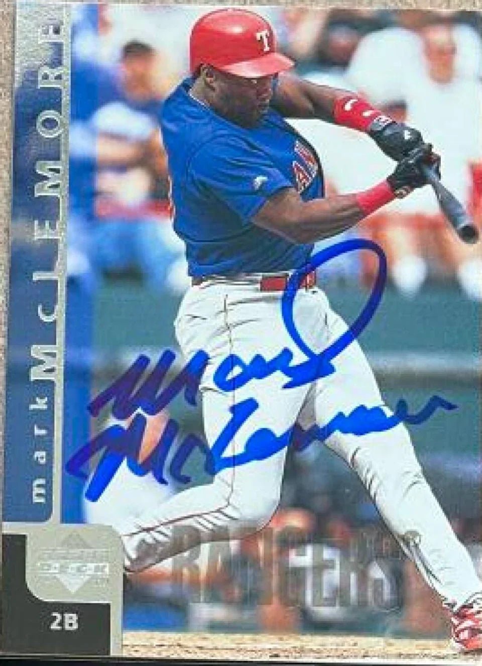 Mark McLemore Signed 1998 Upper Deck Baseball Card - Texas Rangers