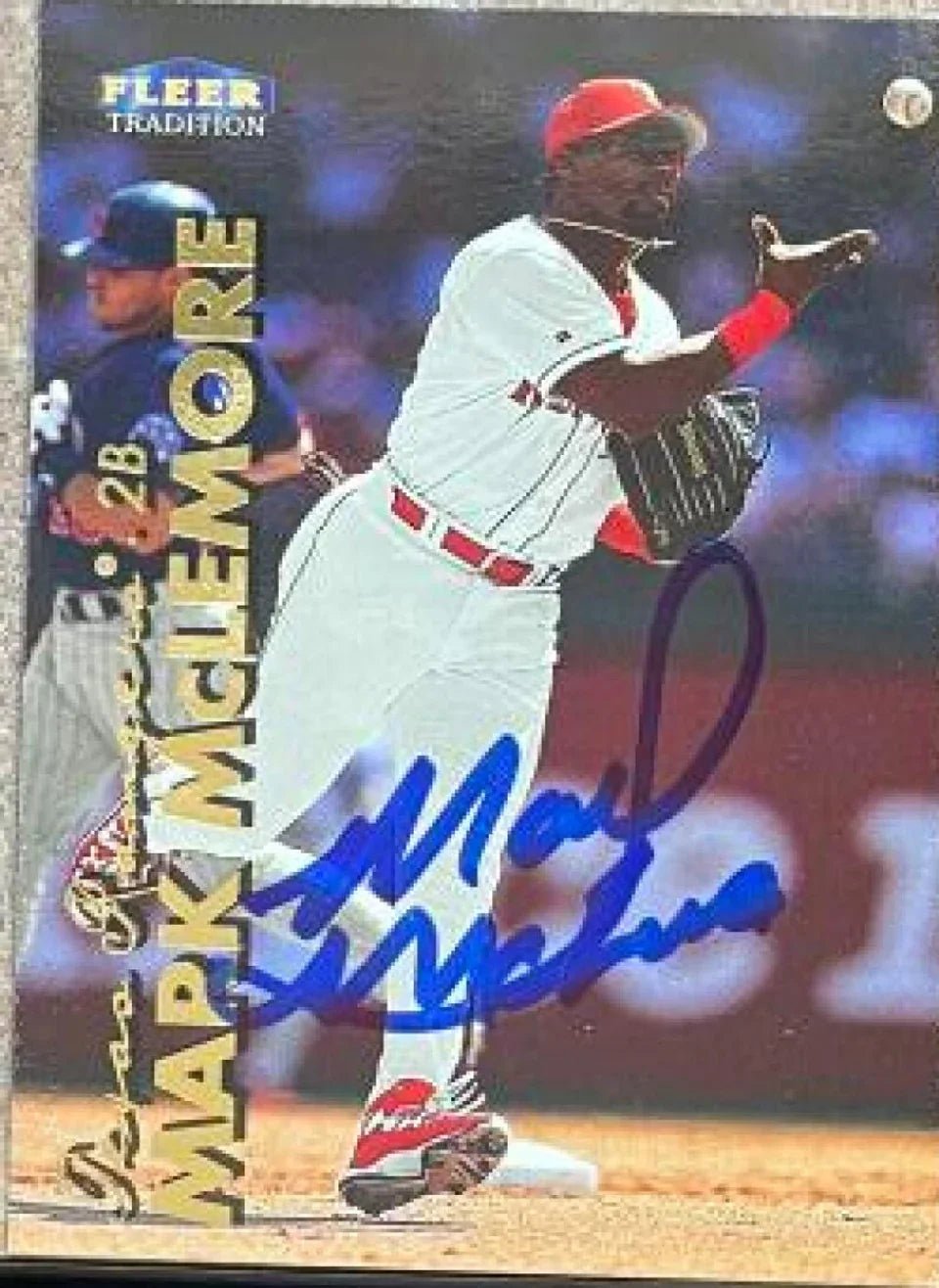 Mark McLemore Signed 1999 Fleer Tradition Baseball Card - Texas Rangers