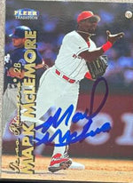 Mark McLemore Signed 1999 Fleer Tradition Baseball Card - Texas Rangers