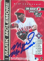 Mark McLemore Signed 2000 MLB Showdown Baseball Card - Texas Rangers