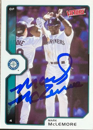 Mark McLemore Signed 2002 Upper Deck Victory Baseball Card - Seattle Mariners