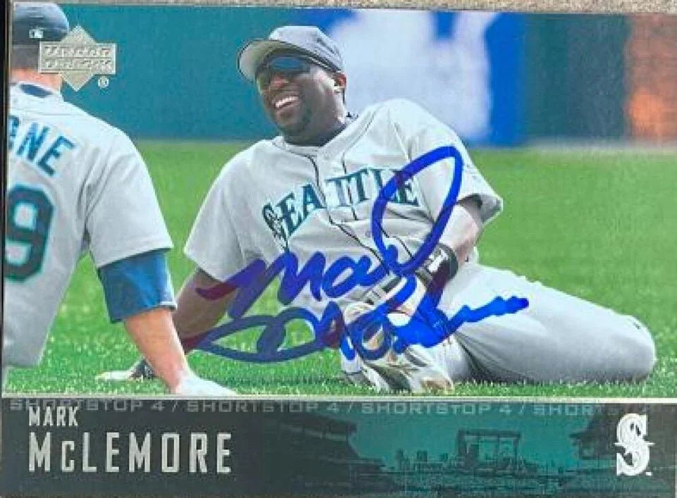 Mark McLemore Signed 2004 Upper Deck Baseball Card - Seattle Mariners