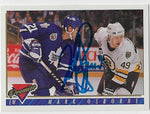 Mark Osborne Signed 1993 - 94 Topps Premier Hockey Card - Toronto Maple Leafs - PastPros