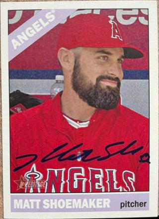Matt Shoemaker Signed 2015 Topps Heritage Baseball Card - Anaheim Angels - PastPros