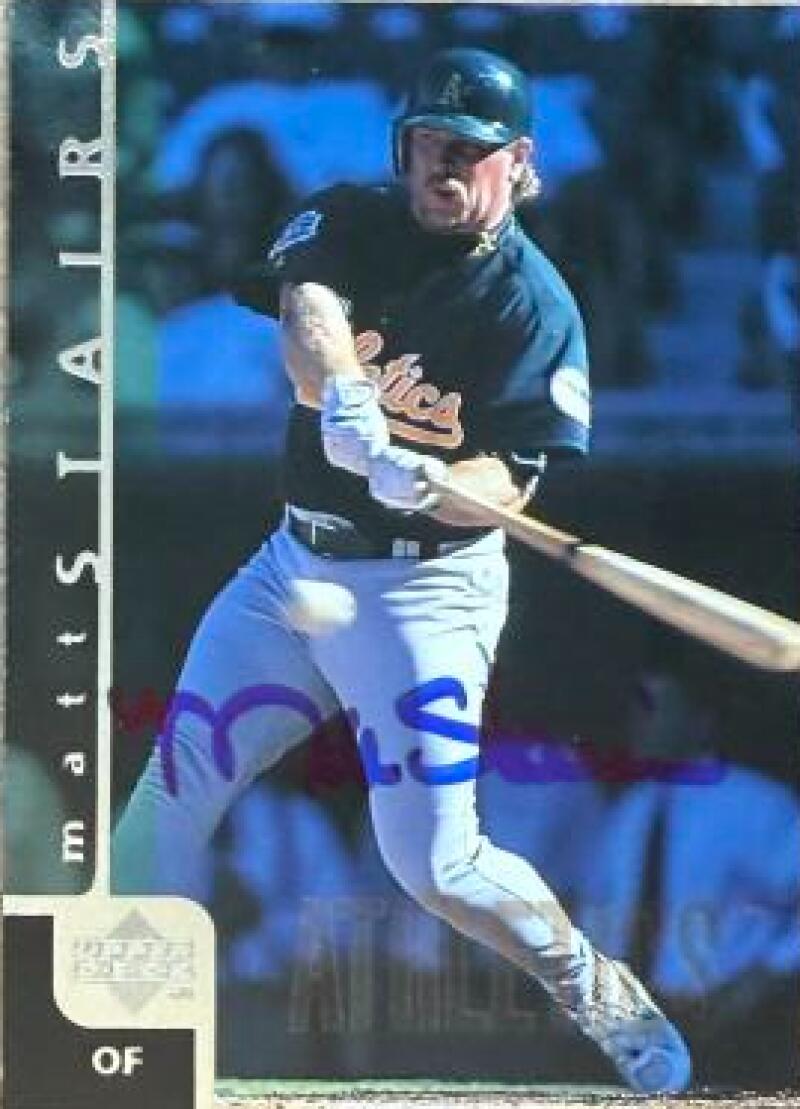 Matt Stairs Signed 1998 Upper Deck Baseball Card - Oakland A's #470