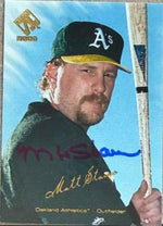 Matt Stairs Signed 2000 Pacific Private Stock Baseball Card - Oakland A's #107