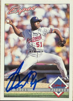 Mel Rojas Signed 1993 O-Pee-Chee Baseball Card - Montreal Expos