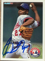 Mel Rojas Signed 1994 Fleer Baseball Card - Montreal Expos