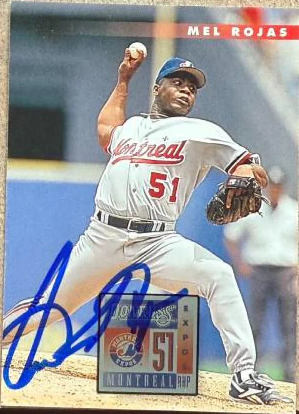 Mel Rojas Signed 1996 Donruss Baseball Card - Montreal Expos