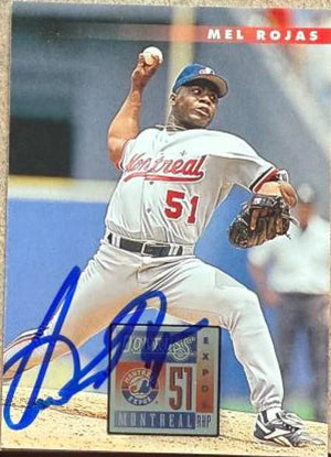 Mel Rojas Signed 1996 Donruss Baseball Card - Montreal Expos