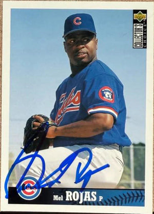 Mel Rojas Signed 1997 Collector's Choice Baseball Card - Chicago Cubs
