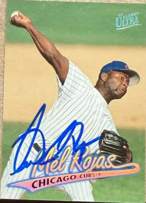 Mel Rojas Signed 1997 Fleer Ultra Baseball Card - Chicago Cubs