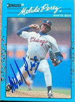 Melido Perez Signed 1990 Donruss Best of the AL Baseball Card - Chicago White Sox