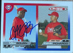 Michael Bourn Signed 2005 Topps Total Baseball Card - Philadelphia Phillies - PastPros