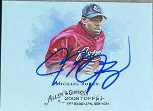 Michael Bourn Signed 2008 Allen & Ginter Baseball Card - Houston Astros