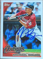 Michael Bourn Signed 2010 Topps Baseball Card - Houston Astros