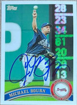 Michael Bourn Signed 2011 Topps Update Baseball Card - Atlanta Braves
