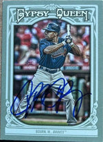Michael Bourn Signed 2013 Gypsy Queen Baseball Card - Atlanta Braves