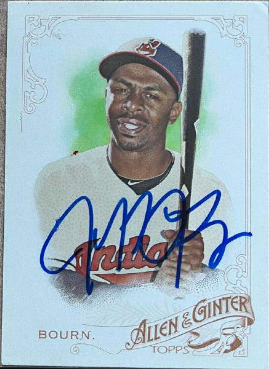 Michael Bourn Signed 2015 Allen & Ginter Baseball Card - Cleveland Indians - PastPros