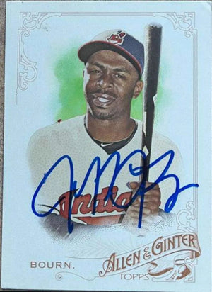Michael Bourn Signed 2015 Allen & Ginter Baseball Card - Cleveland Indians