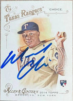 Michael Choice Signed 2014 Allen & Ginter Baseball Card - Texas Rangers