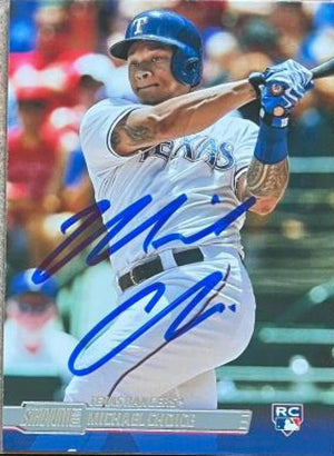 Michael Choice Signed 2014 Stadium Club Baseball Card - Texas Rangers