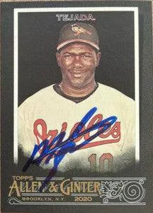 Miguel Tejada Signed 2020 Allen & Ginter X Baseball Card - Baltimore Orioles - PastPros