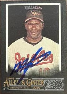 Miguel Tejada Signed 2020 Allen & Ginter X Baseball Card - Baltimore Orioles