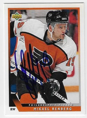 Mikael Renberg Signed 1993-94 Upper Deck Hockey Card - Philadelphia Flyers