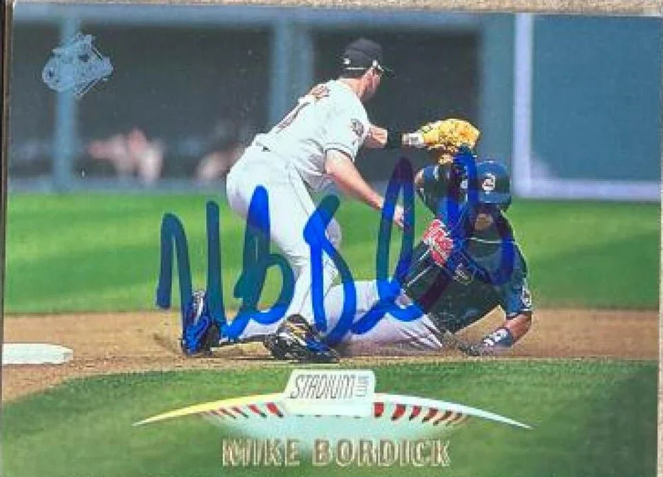 Mike Bordick Signed 1999 Stadium Club Baseball Card - Baltimore Orioles