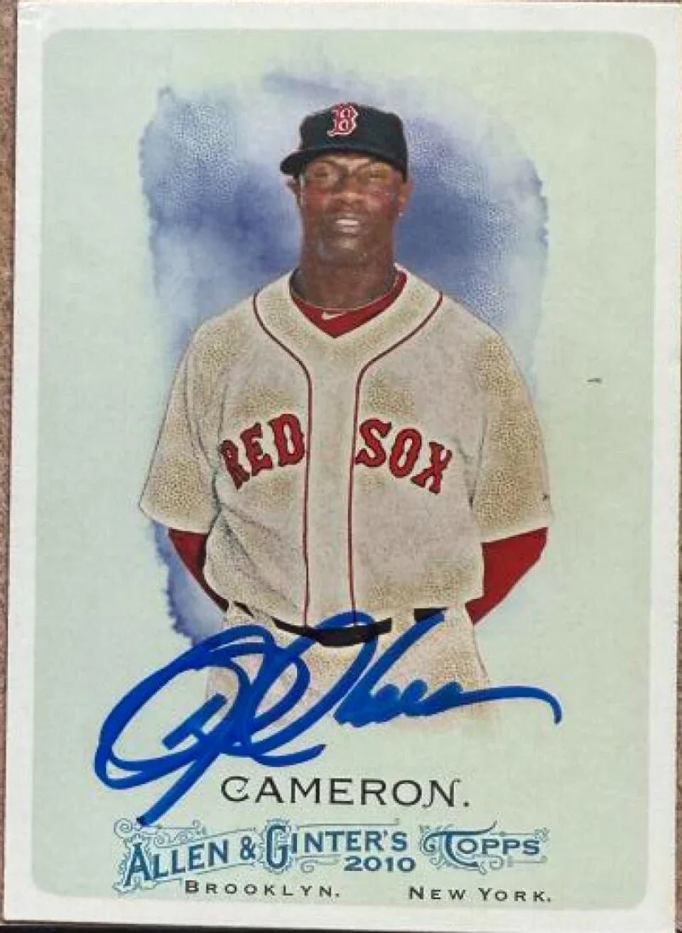 Mike Cameron Signed 2010 Allen & Ginter Baseball Card - Boston Red Sox